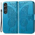 Sony Xperia 1 VI Butterfly Series Wallet Hoesje - Blauw