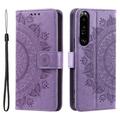 Sony Xperia 1 VI Mandala Series Portemonnee-hoesje - Paars