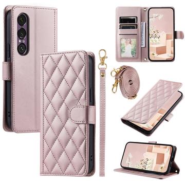 Sony Xperia 1 VII Luxe Gewatteerd Portemonnee Hoesje