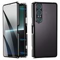 Sony Xperia 1 VII Magnetisch hoesje met gehard glas - zwart