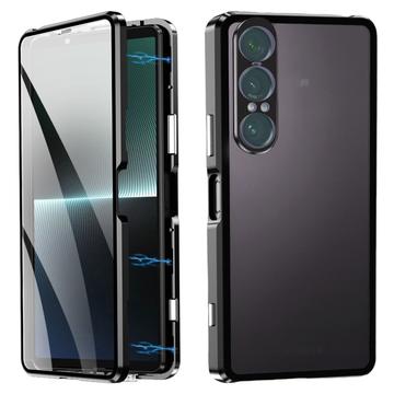 Sony Xperia 1 VII Magnetisch hoesje met gehard glas - zwart
