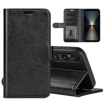 Sony Xperia 1 VII Portemonnee Hoesje Magnetische Sluiting - Zwart