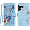 Sony Xperia 1 VIII Floral Portemonnee Hoesje met kaartsleuven
