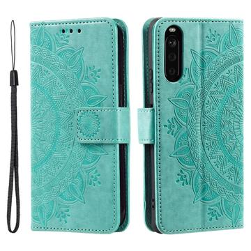 Sony Xperia 10 VI Mandala Series Portemonnee-hoesje - Groen
