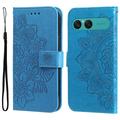 Sony Xperia 10 VII Mandala Series Portemonnee-hoesje - Blauw