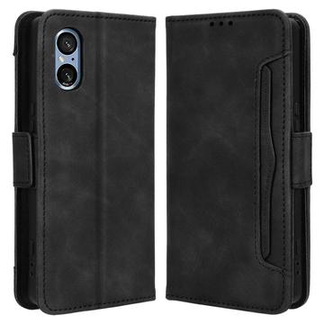 Sony Xperia 5 V Cardholder Series Portemonnee Hoesje - Zwart