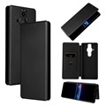 Sony Xperia Pro-I Flip Cover - Koolstofvezel - Zwart