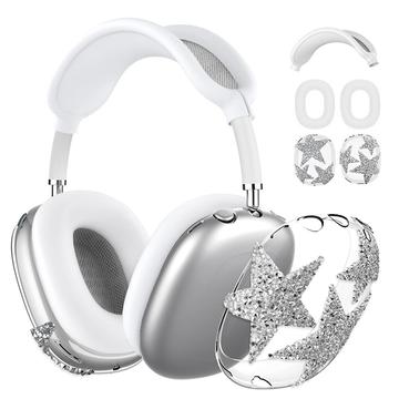 Sparkly Star 3-in-1 beschermset voor AirPods Max - Zilver