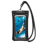Spigen A610 Universele Waterdicht Drijvende Hoesje - 6.9" - Zwart
