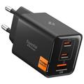 Spigen Essential 47W GaN-wandlader - 2xUSB-C, 1xUSB-A - Zwart