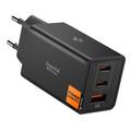 Spigen Essential EE673EU 3-poorts snelle wandoplader 67W - Zwart