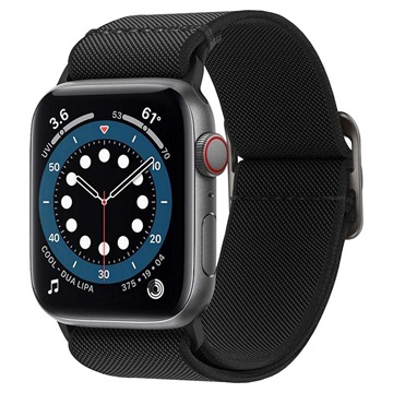 Spigen Fit Lite Apple Watch Series Ultra 2/Ultra/9/8/SE (2022)/7/SE/6/5/4/3 Band - 49mm/45mm/44mm/42mm - Zwart