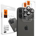 iPhone 16 Pro/16 Pro Max Spigen Glas.tR Ez Fit Optik Pro Lens Glazen Protector - Zwart / Rood