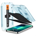 Spigen Glas.tR Ez Fit Privacy iPhone 13/13 Pro/14/16e Screenprotector - 2 St.