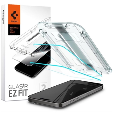 iPhone 15 Pro Max Spigen Glas.tR Ez Fit Screenprotector - 2 St.