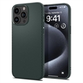 iPhone 15 Pro Spigen Liquid Air TPU Case - Donkergroen