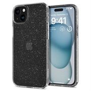 iPhone 15 Spigen Liquid Crystal Glitter Cover - Doorzichtig