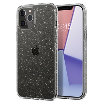 Spigen Liquid Crystal Glitter iPhone 12/12 Pro Hoesje - Transparant