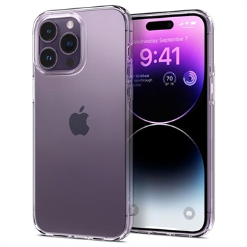 Spigen Liquid Crystal iPhone 14 Pro TPU Cover - Doorzichtig
