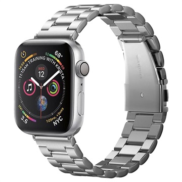 Spigen Modern Fit Apple Watch Ultra 2/Ultra/10/9/8/SE (2022)/7/SE/6/5/4/3/2/1 Riem - 42mm, 44mm - Zilver