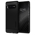 Spigen Rugged Armor Samsung Galaxy S10 Cover - Zwart