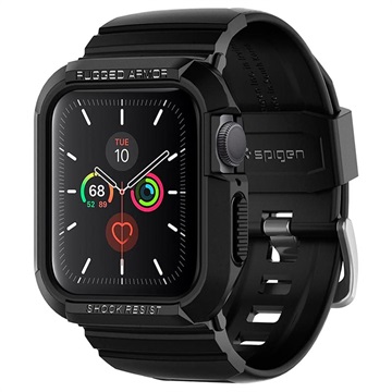 Spigen Rugged Armor Pro Apple Watch 7/SE/6/5/4 TPU Hoesje - 40mm/41mm - Zwart