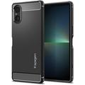 Sony Xperia 5 V Spigen Rugged Armor TPU Case - Zwart