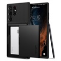 Spigen Slim Armor CS Samsung Galaxy S22 Ultra 5G Hoesje - Zwart