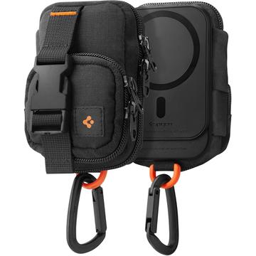 Spigen Snap Zip MagSafe-hoesje / organizer-hoesje - Zwart