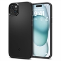 iPhone 15 Spigen Thin Fit Hybrid Cover - Zwart