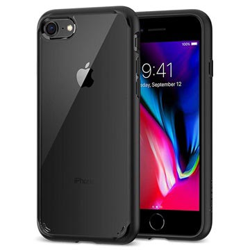 iPhone 7/8/SE (2020)/SE (2022) Spigen Ultra Hybrid 2 Cover - Zwart