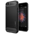 iPhone 5/5S/SE Spigen Ultra Rugged Capsule Cover (Geopende verpakking - Bulkverpakking) - Zwart