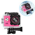 Sports SJ60 Waterbestendig 4K WiFi Action Camera (Geopende verpakking - Bulk) - Hot Pink