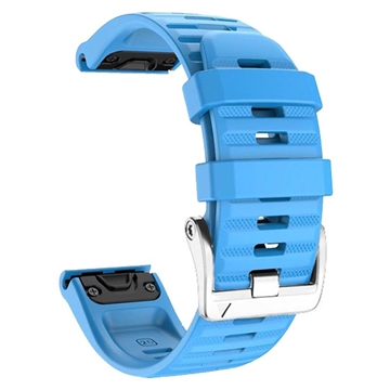 Sport Silicone Riem voor Garmin Fenix 3 / 3 HR / 5X / 5X Plus / 6X / 6X Pro - Hemelsblauw