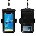 Waterdichte sportkoffer met armband en riem - 6.5" - Zwart