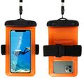 Waterdichte sportkoffer met armband en riem - 6.5" - Oranje