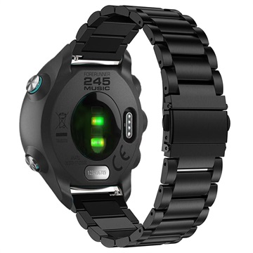 Garmin Forerunner 245 Roestvrij Stalen Riem - Zwart