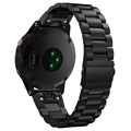 Garmin Fenix 5/Forerunner 935 Roestvrij Staal Bandje - 22mm - Zwart