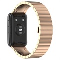 Huawei Watch Fit Roestvrij Staal Horlogeband met Butterfly Gesp - Rose Gold