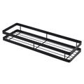 Roestvrijstalen kruidenhouder voor wandmontage - 35cm - Zwart