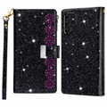 Starlight Series Samsung Galaxy S22 Ultra 5G Portemonnee Hoesje - Zwart