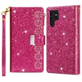 Starlight Series Samsung Galaxy S22 Ultra 5G Portemonnee Hoesje - Hot Pink