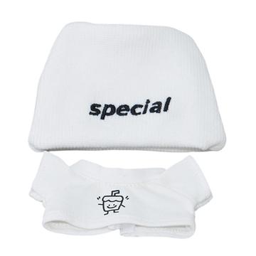 Street Style kleding voor Labubu pop 17cm - 2 stuks. - Wit