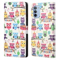 Style Series Motorola Moto G31/G41 Portemonnee Hoesje - Uilen