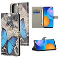 Style Series Samsung Galaxy S21 5G Wallet Case - Blauw Vlinder