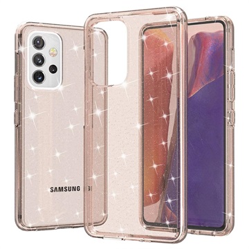 Stylish Glitter Series Samsung Galaxy A53 5G Hybride Hoesje - Goud