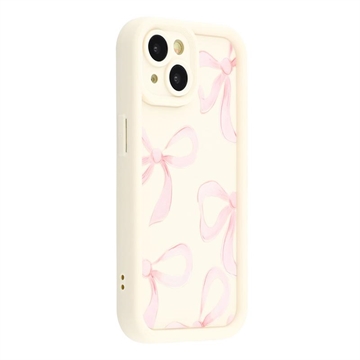 iPhone 14 Plus Stijlvol Schokbestendig TPU Hoesje met Opstaande Randen