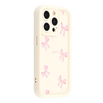 iPhone 14 Pro Stijlvol Schokbestendig TPU Hoesje met Opstaande Randen