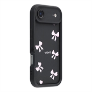 iPhone Air Stijlvol Schokbestendig TPU Hoesje met Opstaande Randen - Zwart / strik