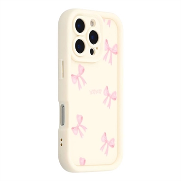 iPhone 16 Pro Max Stijlvol Schokbestendig TPU Hoesje met Opstaande Randen